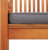 VidaXL Tuinstoel met kussen massief acaciahout