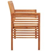 VidaXL Tuinbank 3-zits met kussen 150 cm massief acaciahout