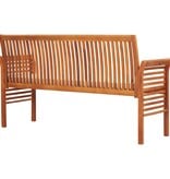 VidaXL Tuinbank 3-zits met kussen 150 cm massief acaciahout