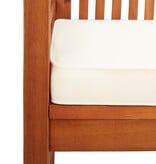 VidaXL Tuinbank 3-zits met kussen 150 cm massief acaciahout
