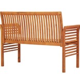 VidaXL Tuinbank 2-zits met kussen 120 cm massief acaciahout