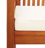 VidaXL Tuinbank 2-zits met kussen 120 cm massief acaciahout