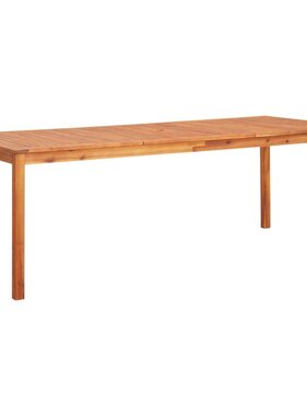VidaXL Tuintafel 215x90x74 cm massief acaciahout