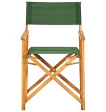 VidaXL Regisseursstoelen 2 st massief acaciahout groen
