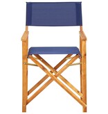 VidaXL Regisseursstoelen 2 st massief acaciahout blauw