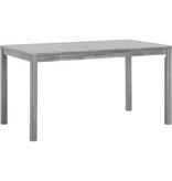 VidaXL 5-delige Tuinset massief acaciahout grijs
