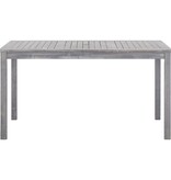 VidaXL 5-delige Tuinset massief acaciahout grijs