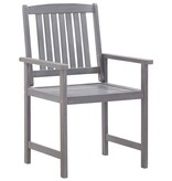 VidaXL 5-delige Tuinset massief acaciahout grijs