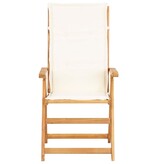 VidaXL Tuinstoelen 2 st verstelbaar massief acaciahout bruin