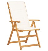 VidaXL Tuinstoelen 2 st verstelbaar massief acaciahout bruin