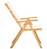 VidaXL Tuinstoelen 2 st verstelbaar massief acaciahout bruin