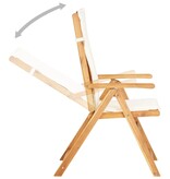 VidaXL Tuinstoelen 2 st verstelbaar massief acaciahout bruin