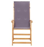 VidaXL Tuinstoelen 2 st verstelbaar massief acaciahout bruin