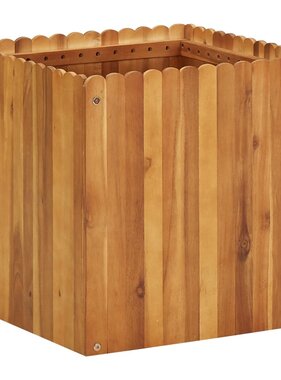 VidaXL Plantenbak verhoogd 50x50x50 cm massief acaciahout
