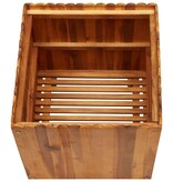 VidaXL Plantenbak verhoogd 50x50x50 cm massief acaciahout