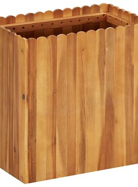VidaXL Plantenbak verhoogd 50x30x50 cm massief acaciahout