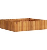 VidaXL Plantenbak verhoogd 100x100x25 cm massief acaciahout