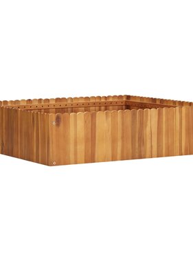 VidaXL Plantenbak verhoogd 100x100x25 cm massief acaciahout