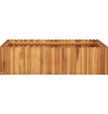 VidaXL Plantenbak verhoogd 100x100x25 cm massief acaciahout