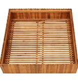 VidaXL Plantenbak verhoogd 100x100x25 cm massief acaciahout