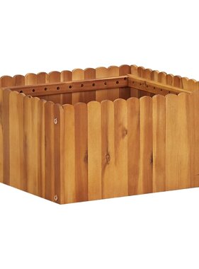 VidaXL Plantenbak verhoogd 50x50x25 cm massief acaciahout