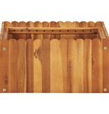 VidaXL Plantenbak verhoogd 50x50x25 cm massief acaciahout