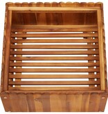 VidaXL Plantenbak verhoogd 50x50x25 cm massief acaciahout