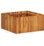 VidaXL Plantenbak verhoogd 50x50x25 cm massief acaciahout