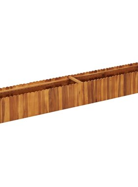VidaXL Plantenbak verhoogd 200x30x25 cm massief acaciahout