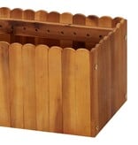 VidaXL Plantenbak verhoogd 200x30x25 cm massief acaciahout