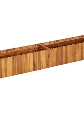 VidaXL Plantenbak verhoogd 150x30x25 cm massief acaciahout
