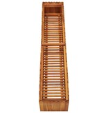 VidaXL Plantenbak verhoogd 150x30x25 cm massief acaciahout