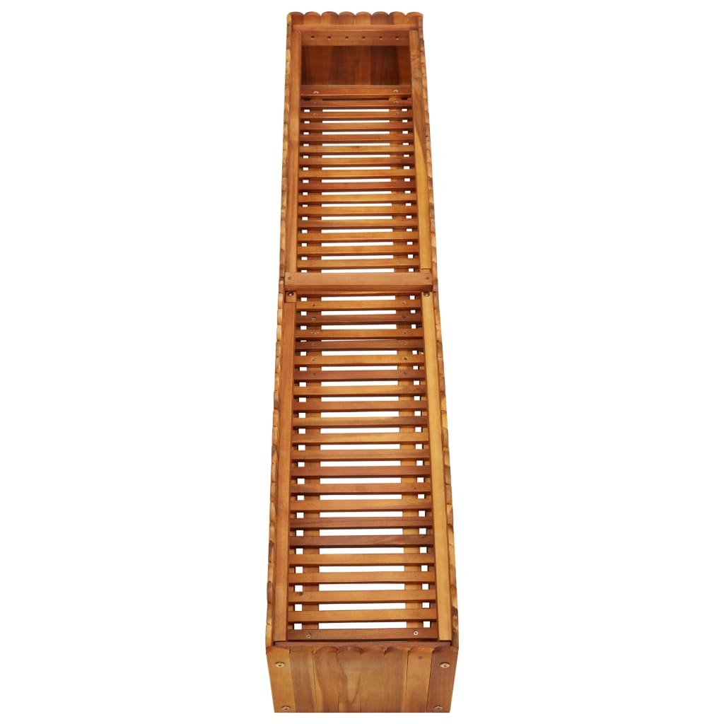 VidaXL Plantenbak verhoogd 150x30x25 cm massief acaciahout