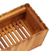 VidaXL Plantenbak verhoogd 150x30x25 cm massief acaciahout