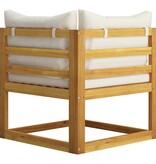 VidaXL 5-delige Loungeset met kussens massief acaciahout