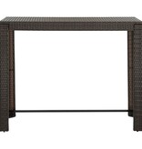 VidaXL Tuinbartafel 140,5x60,5x110,5 cm poly rattan bruin