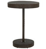 VidaXL Tuintafel 75,5x106 cm poly rattan bruin