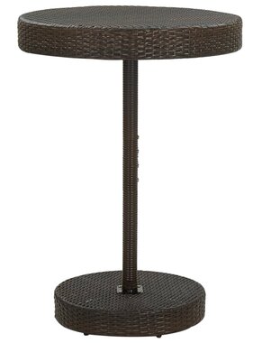 VidaXL Tuintafel 75,5x106 cm poly rattan bruin