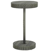 VidaXL Tuintafel 60,5x106 cm poly rattan grijs