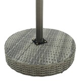 VidaXL Tuintafel 60,5x106 cm poly rattan grijs