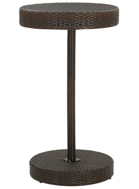 VidaXL Tuintafel 60,5x106 cm poly rattan bruin