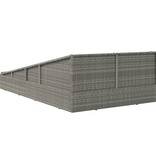 VidaXL Tuinbed 110x200 cm poly rattan grijs