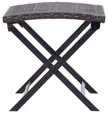 VidaXL Kruk inklapbaar poly rattan bruin