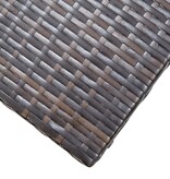 VidaXL Kruk inklapbaar poly rattan bruin