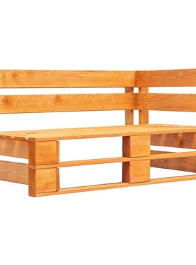 VidaXL Tuinhoekbank pallet hout honingbruin