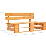 VidaXL Tuinbank pallet hout honingbruin