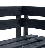 VidaXL Tuinhoekbank pallet hout zwart