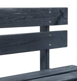 VidaXL Tuinbank pallet hout zwart