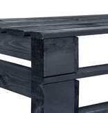 VidaXL Tuinbank pallet hout zwart