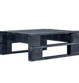 VidaXL Tuinhocker pallet hout zwart